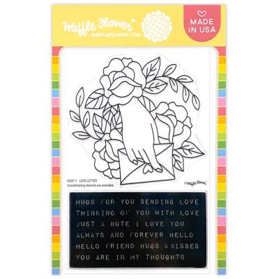Waffle Flower Crafts Clear Stamps -  Love